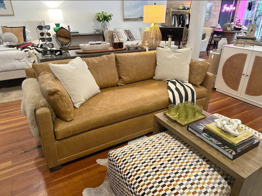 Rowe Leather Sylvie Sofa KL252-75 Zahara Putty