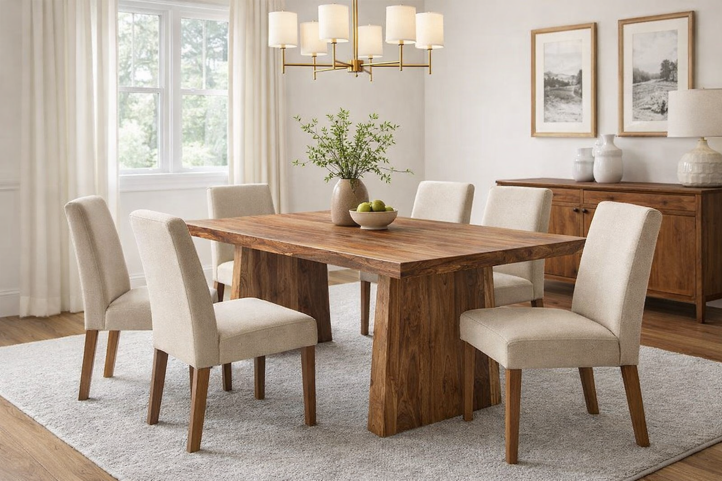 Live Edge Solid Wood Table