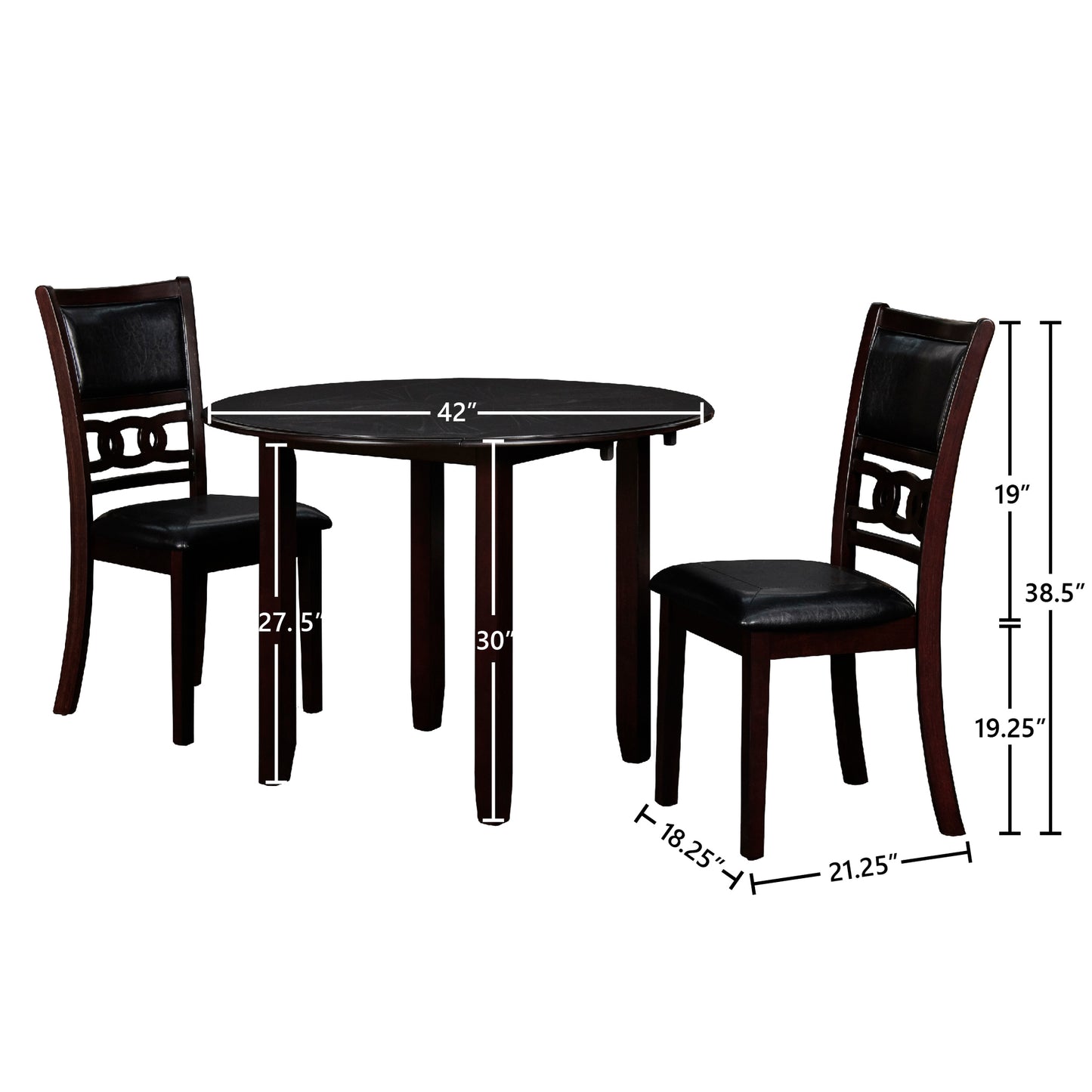 Gia Drop Leaf Dining Table Set