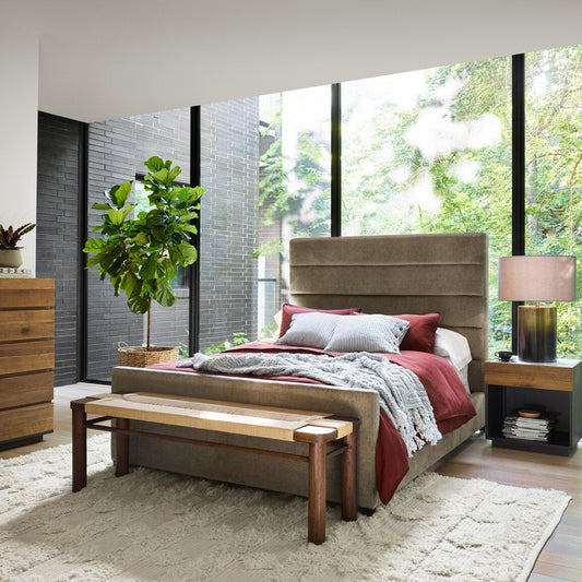 Daphne Bed Sage Worn Velvet King