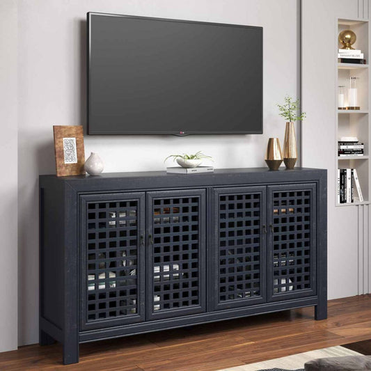 Rio 4-Door Accent Cabinet, Navy