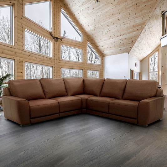 Blade 5pc Leather Sectional