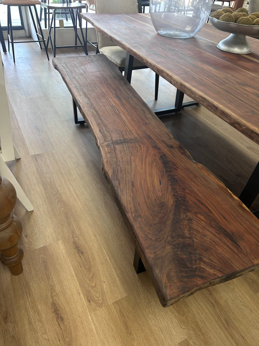 Heartwood Live Edge 7 Foot Bench