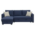 PULLOUT POPUP SLEEPER W / 1 PILLOW-NAVY