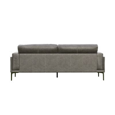 Charcoal Leather Modern Sofa | New Arrival