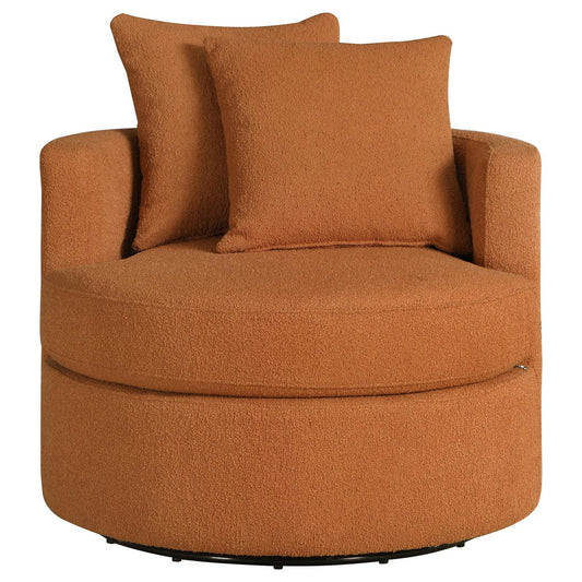 Burnt Orange Swivel Chair