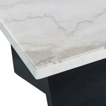 Contemporary Coffee Table with Marble Top