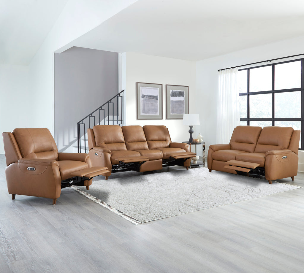 PARKER HOUSE AUSTIN - CARAMEL CREAM POWER SOFA