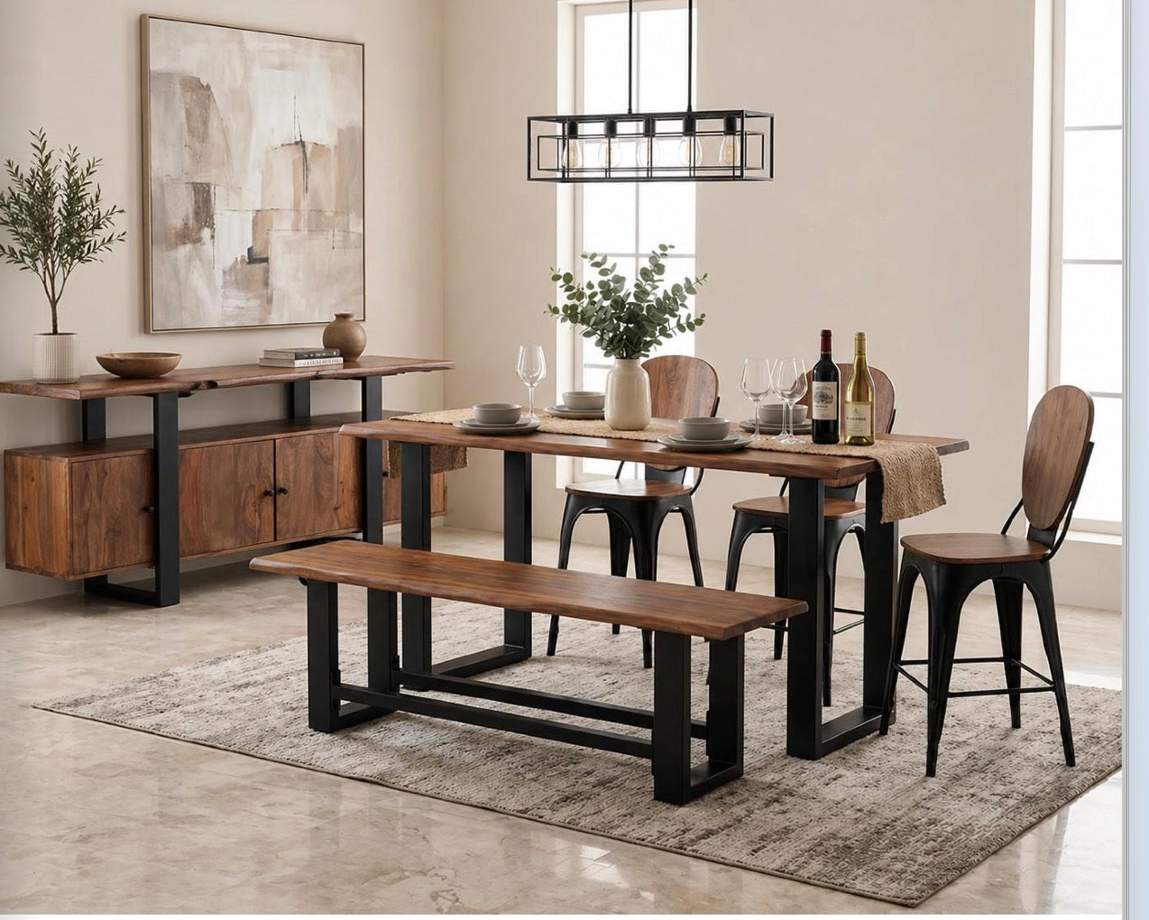 Live Edge Counter Table/Bench