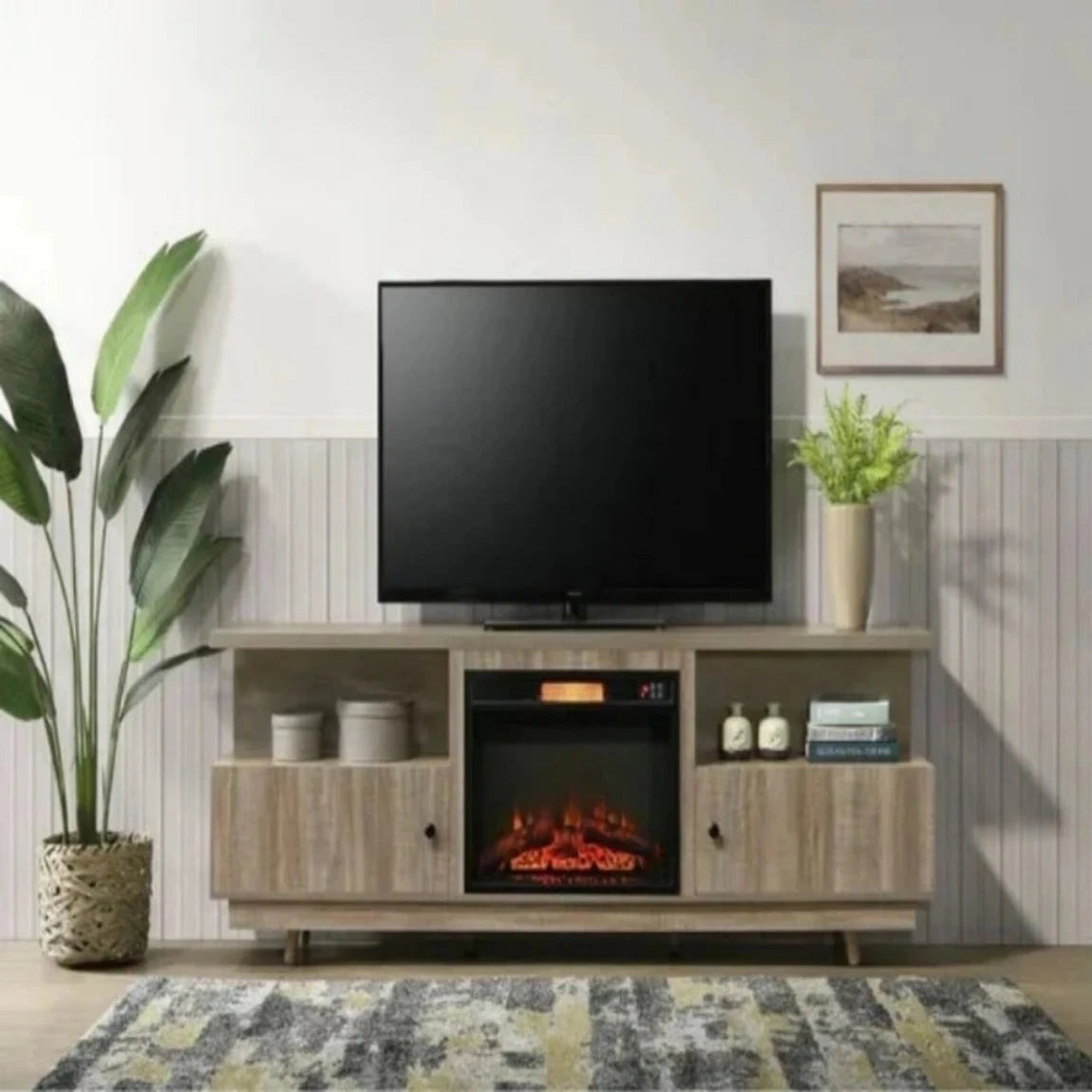 Hyler Fireplace Media Console