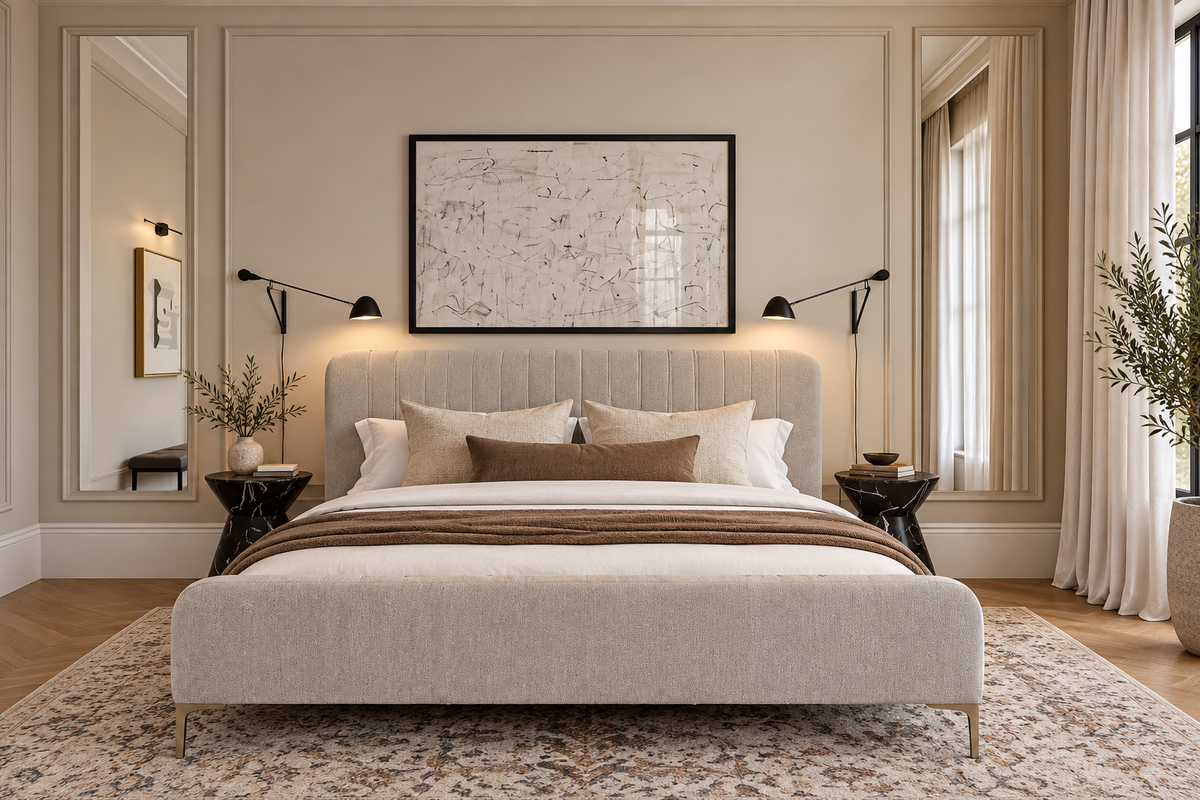 Suntan Modern King Bed