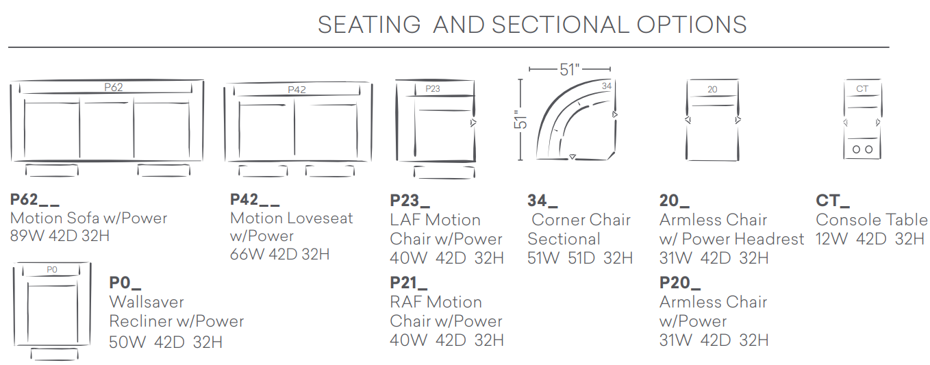 Bassett Airy Power Leather Linean Reclining Sofa