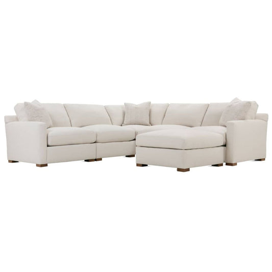 Rowe Asher Modular Sectional        4PC 1 Armless 1 Raf 1 Laf 1 Ottoman