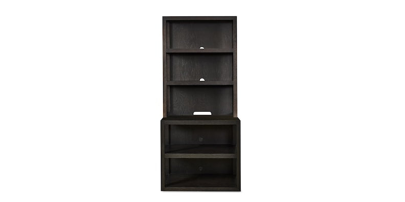 Bassett HomeWork Bookcase and Hutch In Dark Mocha