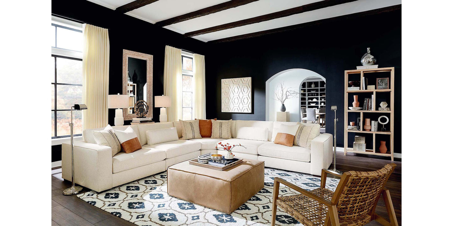 Rhonda Leather Ottoman