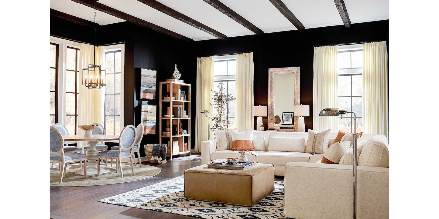 Rhonda Leather Ottoman