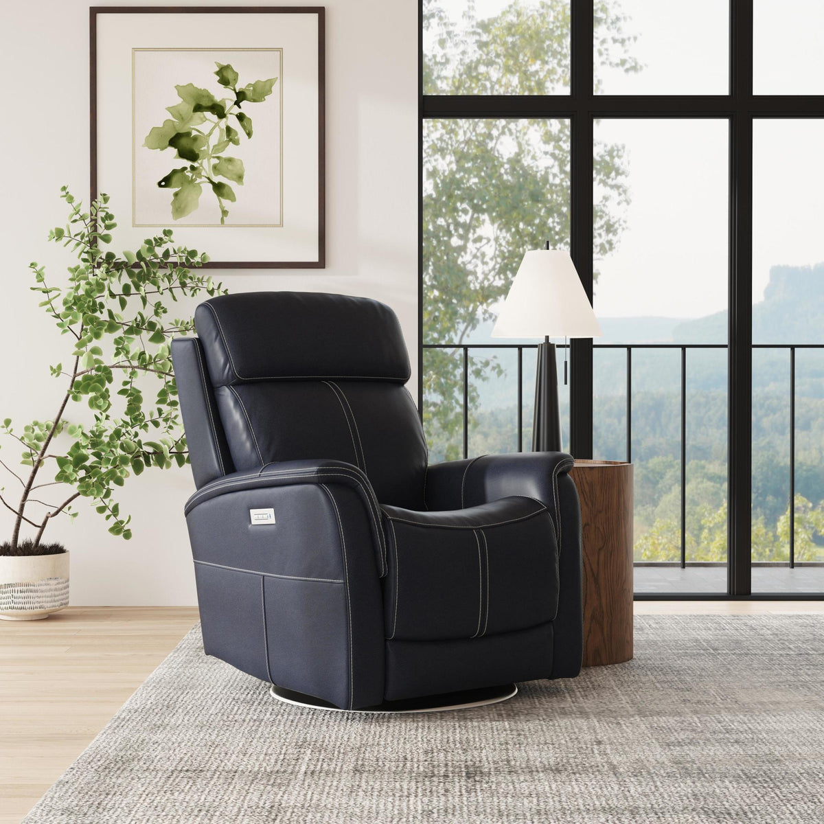 Flex Steel View Swivel Power Recliner