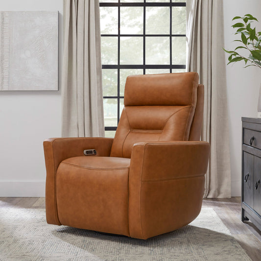 Vintage Caramel Swivel Chair
