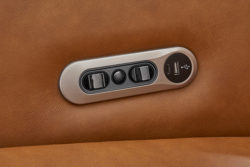 Vintage Caramel Swivel Chair