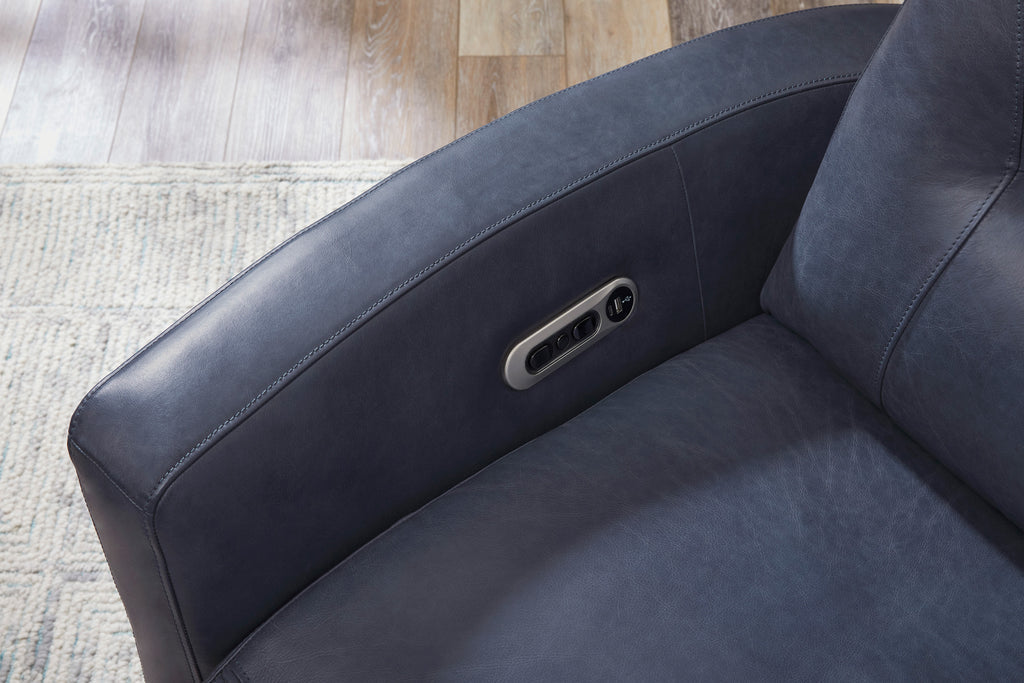 Vintage Navy Swivel Chair