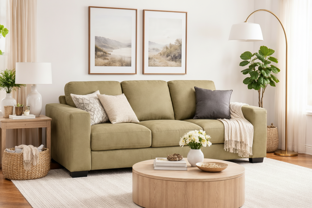 Luke Home Jett Leather Sofa