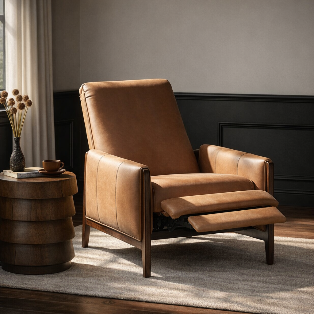 Four Hands Rudd Leather Recliner