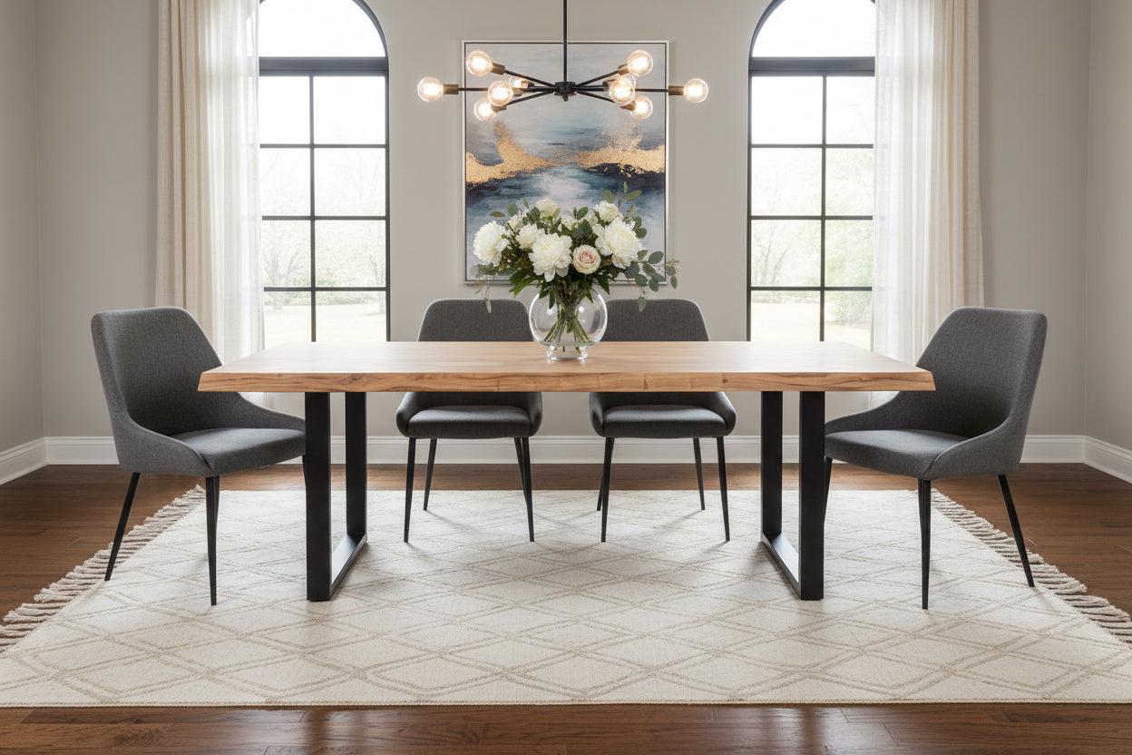 Urbia Brooks Teak Live Edge Dining