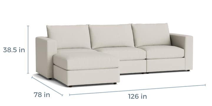 Bassett Beckham Hailey Straw Sectional