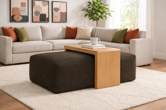 Rowe Macon Ottoman Table Included