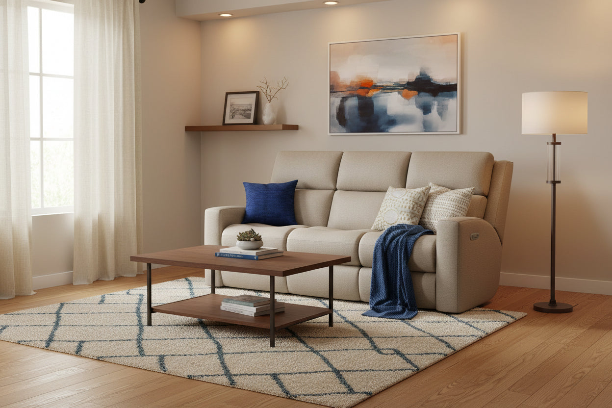 Score Power Reclining Sofa with Power Headrests and Lumbar