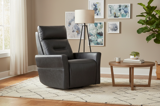 Parker Leather Swivel Chair