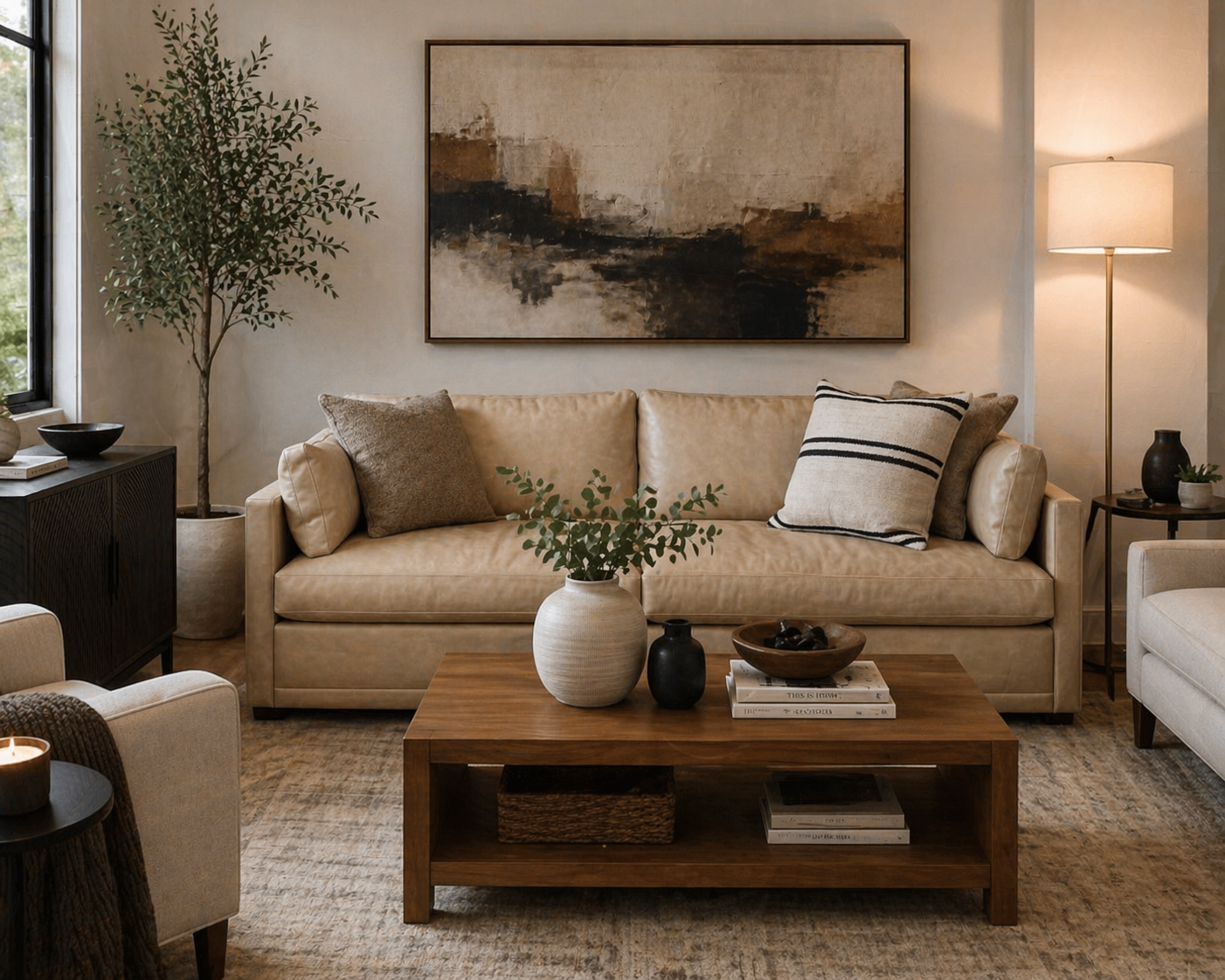 Rowe Sylvie Leather Sofa