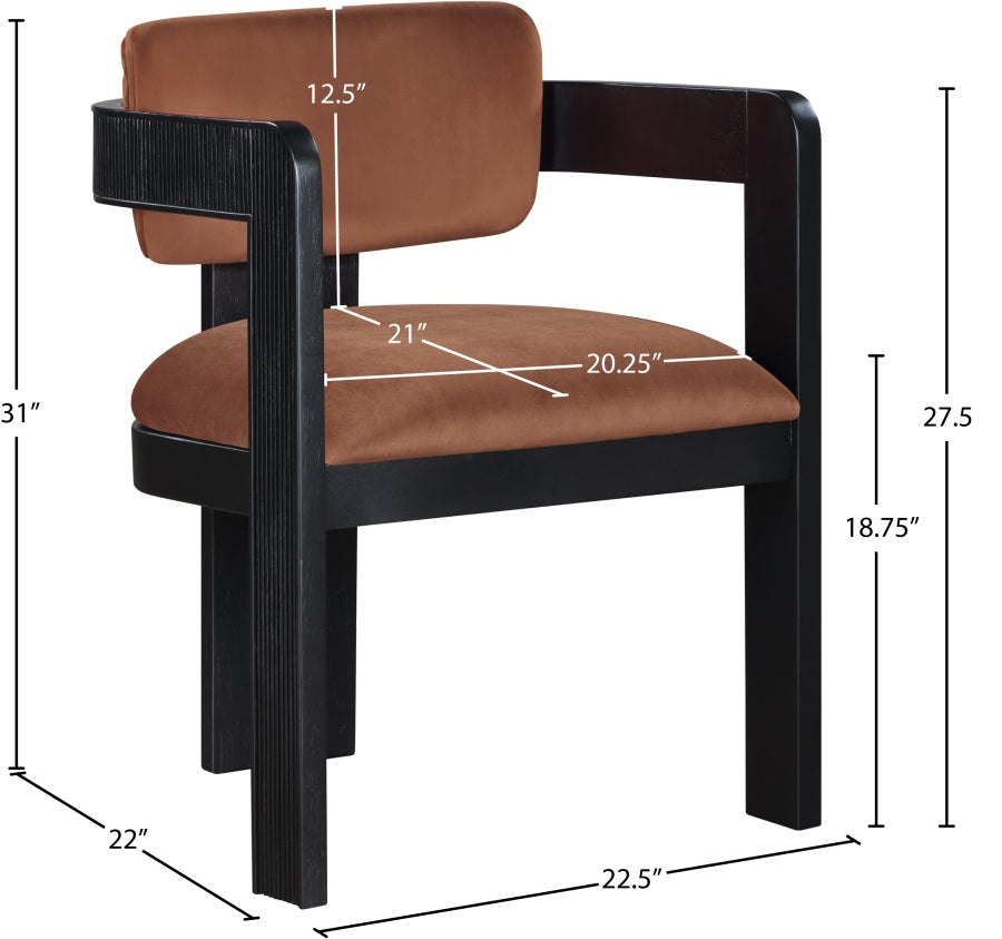 Congac Velevet Dining Chair