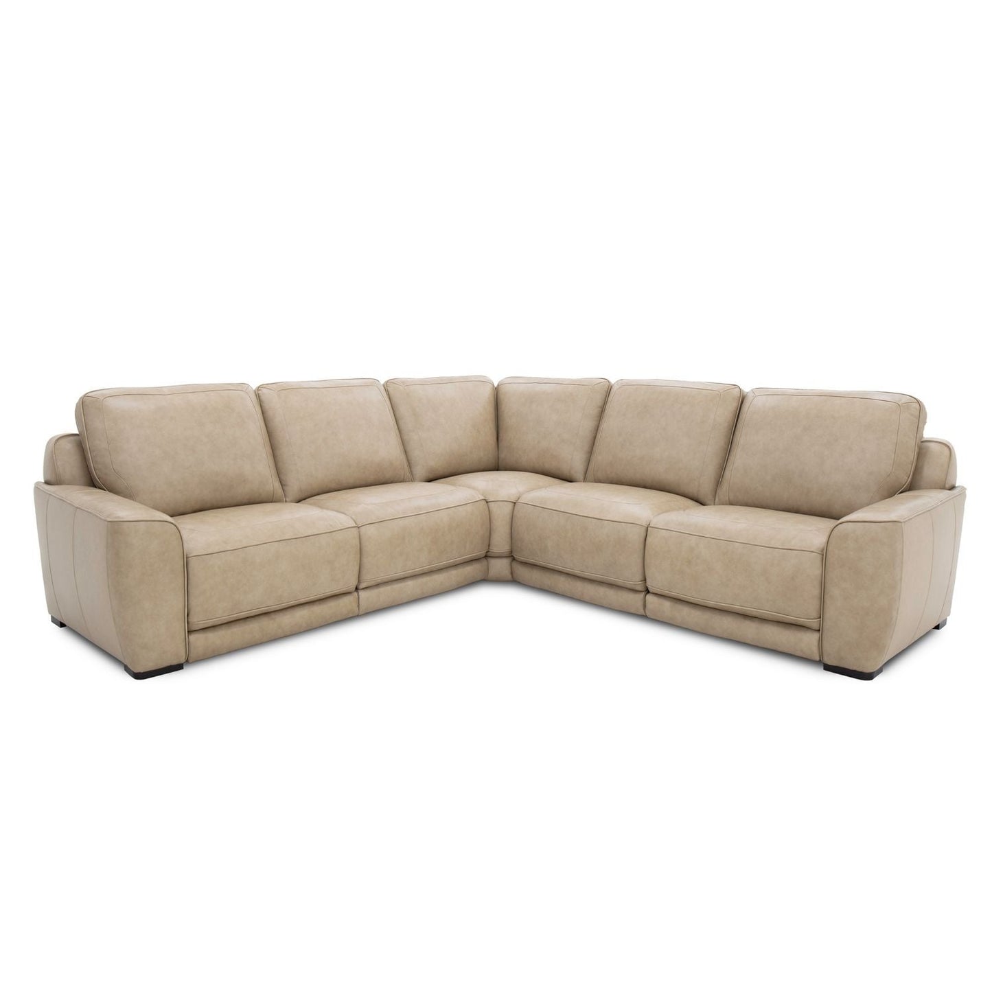 Blade Leather Recliner Sectional