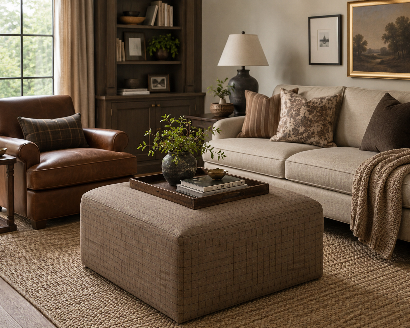 Rowe Miles Ottoman