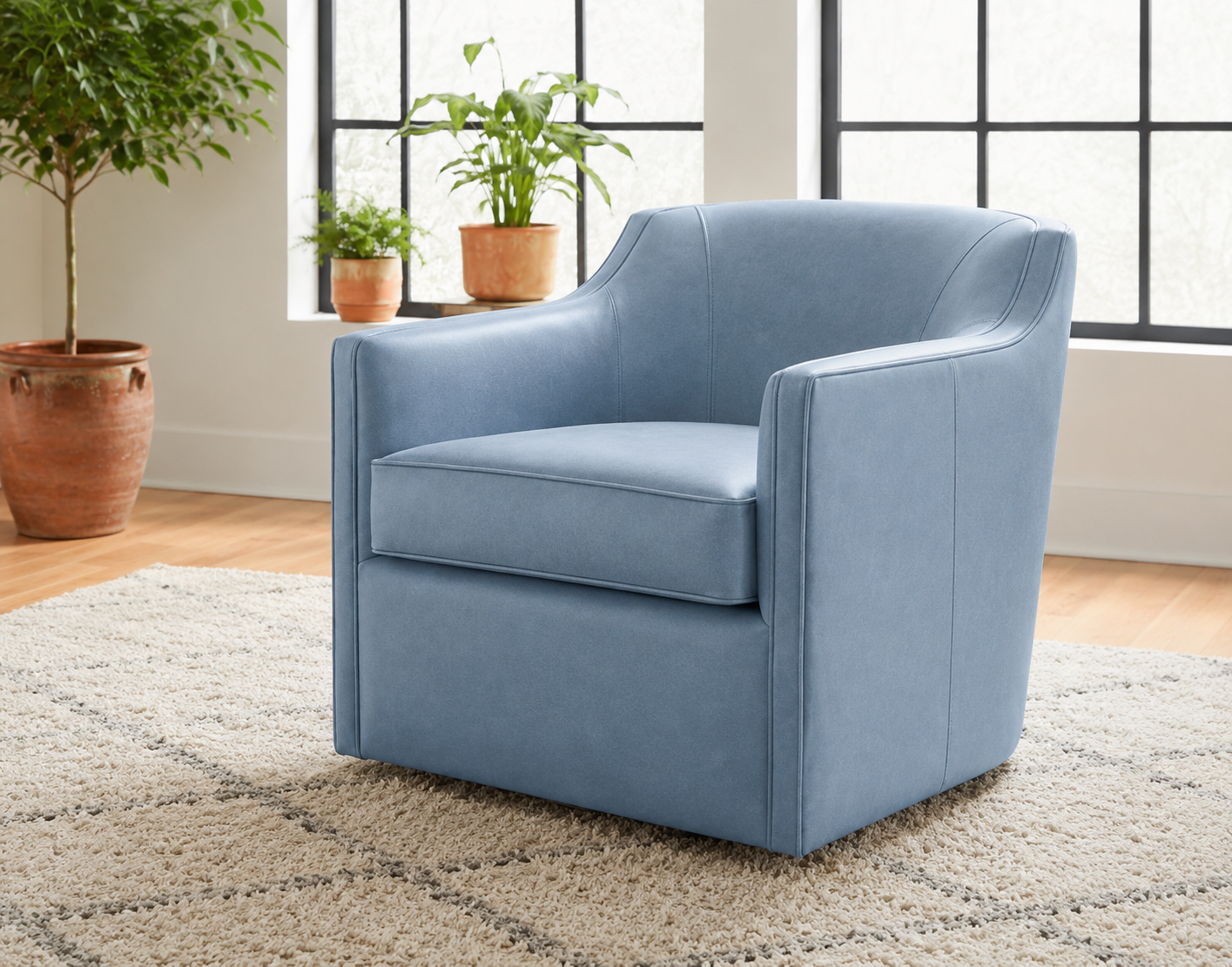 Gayle Swivel Chair Rangers Adriatic Blue