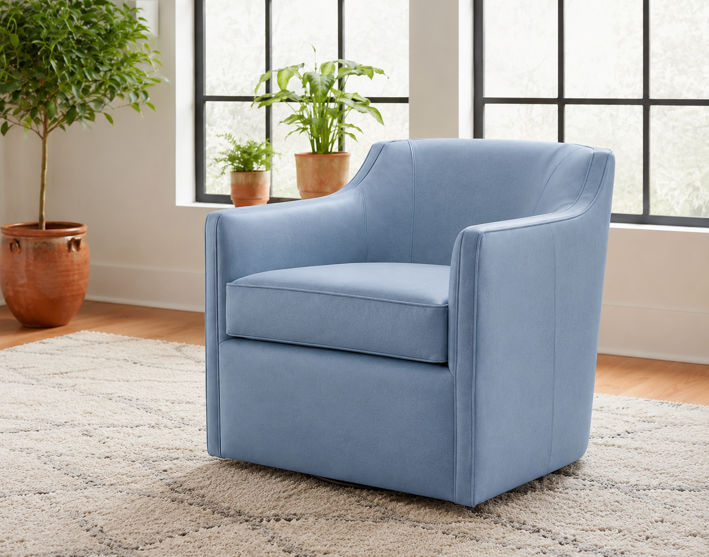 Gayle Swivel Chair Rangers Adriatic Blue