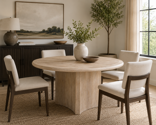 Desert Round Dining Room Extension Table