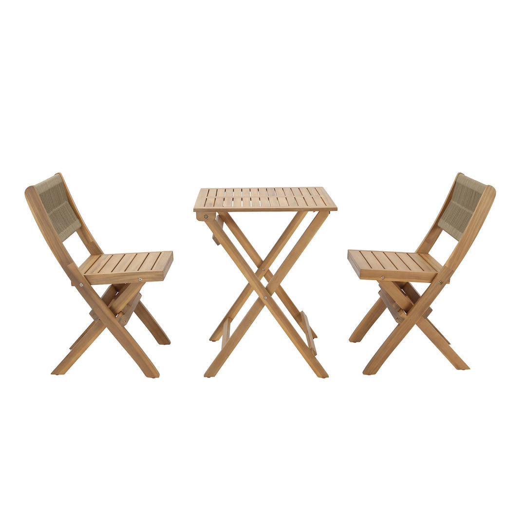 BALCONY OUTDOOR - FOLDABLE BISTRO SET (1 TABLE & 2 CHAIRS)