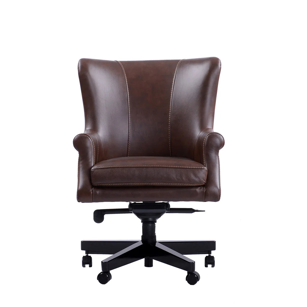 Brown Leather Desk Chair