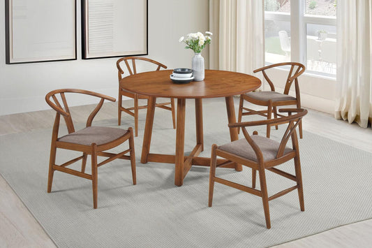 Round Solid Wood Dining Table