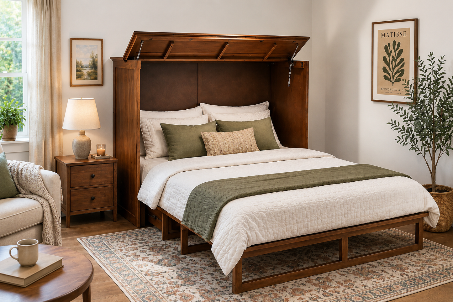 Cabinet Queen Bed