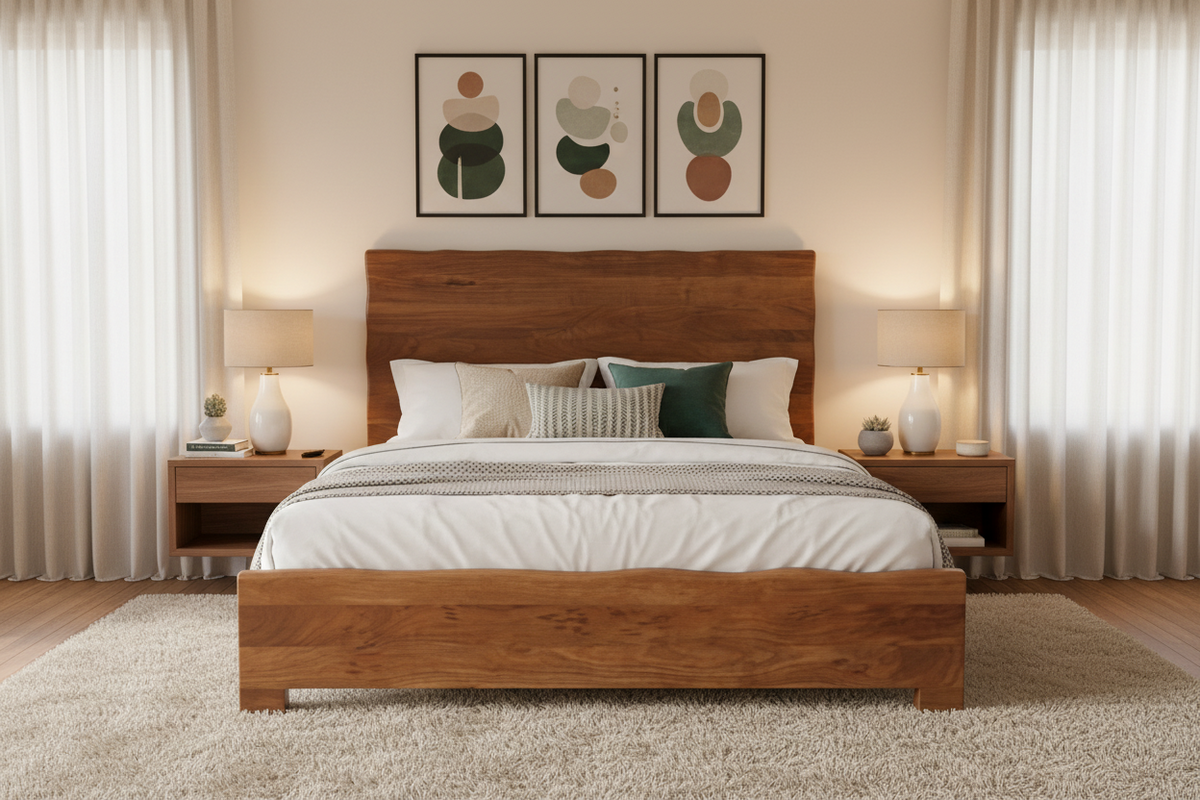 Arthur  Live Edge King Bed