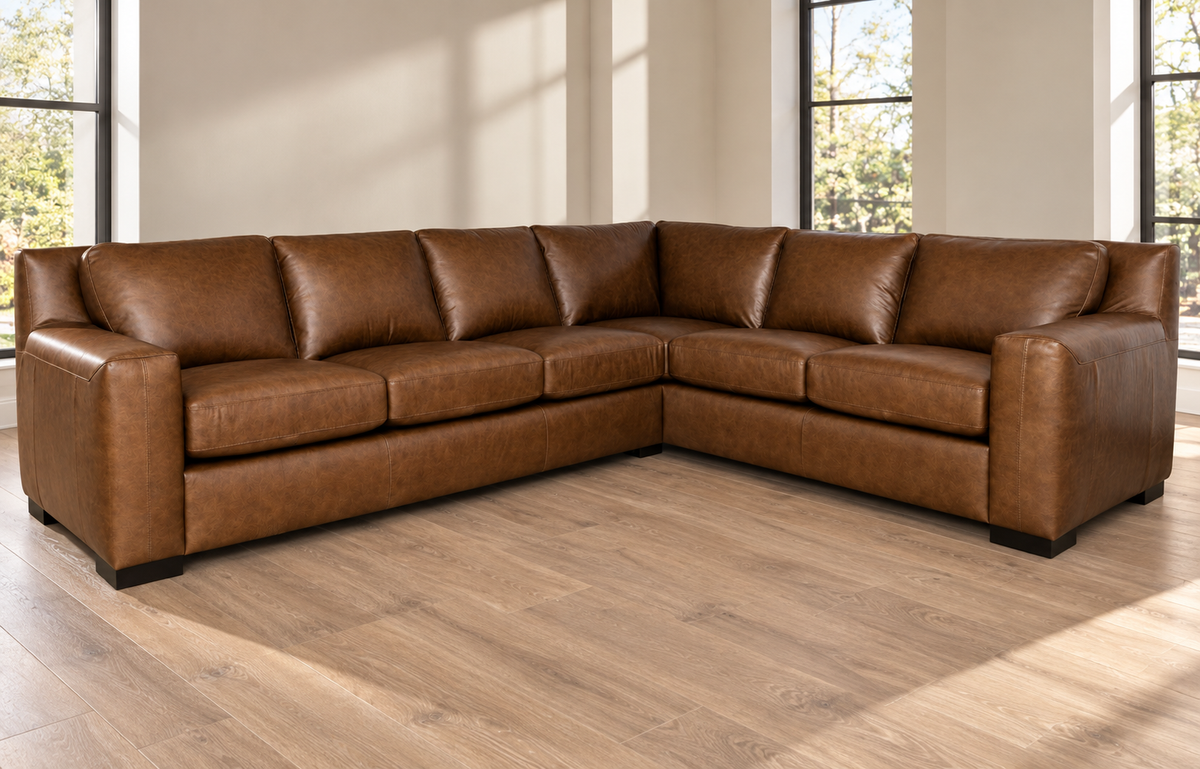Retro Sectional Bomber Tan
