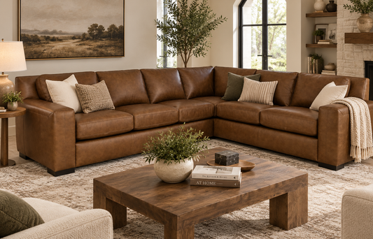 Retro Sectional Bomber Tan