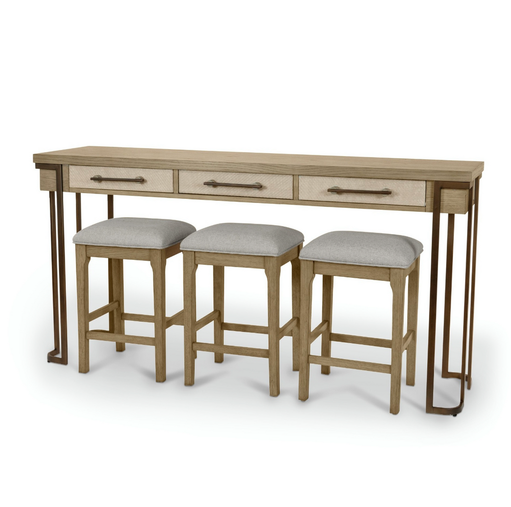 Rio Console With Barstools