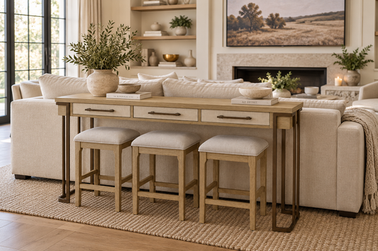 Rio Console With Barstools