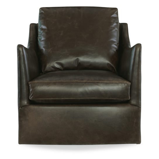 Hooker Cade Swivel Leather Chair