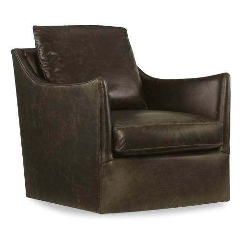 Hooker Cade Swivel Leather Chair