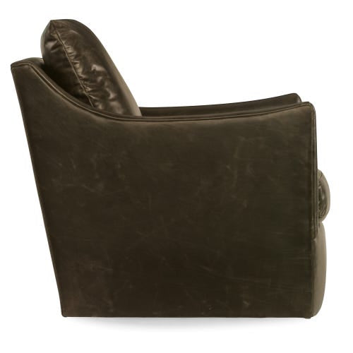 Hooker Cade Swivel Leather Chair